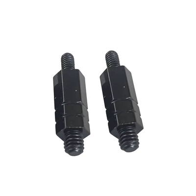 #4-40 Double Ended Threaded Hex Bracket For Chassis Connection Cold Forged M3 10mm Electrophoresis Black Hex Stud