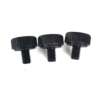 Environmental Protection Black Flower Thumb Screw Head Rolling Straight Grain
