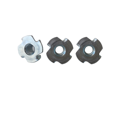 Four Claw Wood Furniture Environmental Protection Blue Zinc Tee Nuts Iron Plated