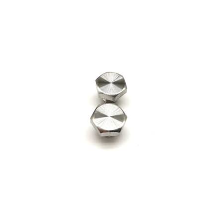 M8X7 Stainless Steel Decorative Screws For Wheel HEX12.8mm Head Height Color Zinc