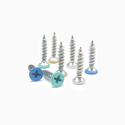 Processing baking paint white stainless steel screw decoration wood screw color baking paint Self-tapping screw