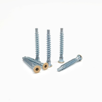Customized Straight Repair Screws Countersunk Head Hexagonal Roller Coaster Thread