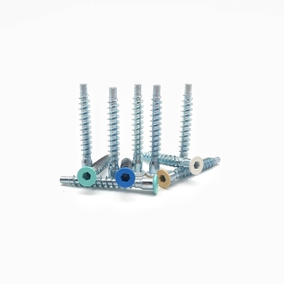 Countersunk Thread Straight Repair Cabinet Screw Hexagonal Self Tapping Roller
