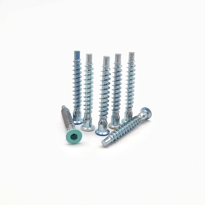 Straight Repair Furniture Screws - Countersunk Head Self Tapping Roller Thread Inner Hexagonal Roller Thread Screws