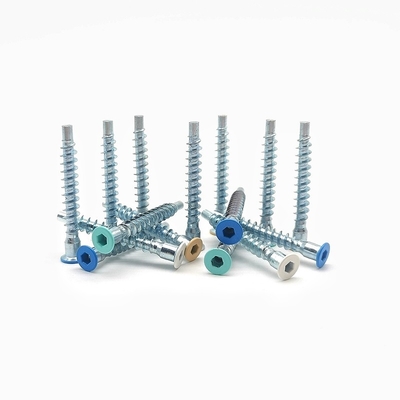 Straight Repair Furniture Screws - Countersunk Head Self Tapping Roller Thread Inner Hexagonal Roller Thread Screws