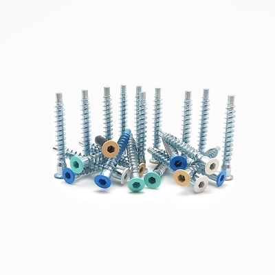 Thread Straight Repair Furniture Screws Countersunk Head Self Tapping Roller Hexagonal Inner Roller Thread