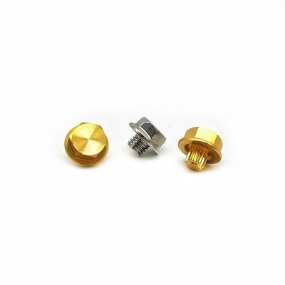 Custom Hexagonal Aluminum Alloy Straight Screw Car Hub Decorative Nail Cd