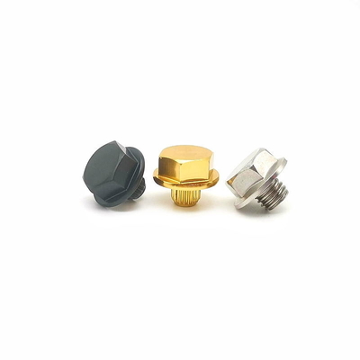 Crown Label 6063 Car Hub Screw Custom Electrophoresis Hexagonal Decorative Nail