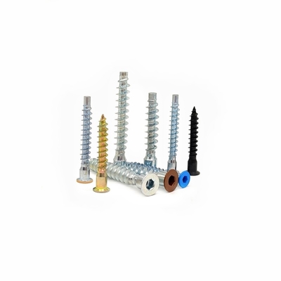 Hexagonal Cross Wire Straight-Trimming Wood Tooth Screw Color Paint Countersunk Head