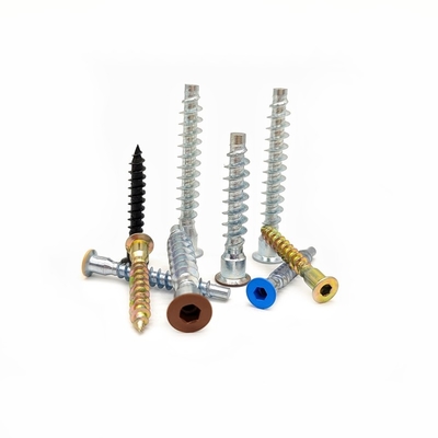 Hexagonal Cross Wire Straight-Trimming Wood Tooth Screw Color Paint Countersunk Head