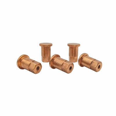 Customized Thread Type Red Copper Nut 23.4g For Building Construction