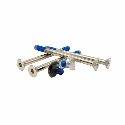 Sample Custom Plum Glue Screw Hexagon External Blue Glue Locking Bolt