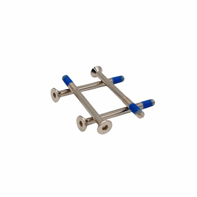 Sample Custom Plum Glue Screw Hexagon External Blue Glue Locking Bolt