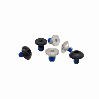 Sample Custom Plum Glue Screw Hexagon External Blue Glue Locking Bolt