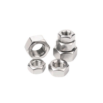 304 Stainless Steel External Hexagon Nut Metal Lock Nut  M14 M16 High Hardness