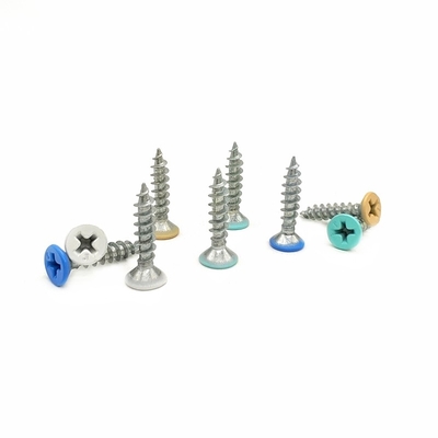 DIN Stainless Steel Self Tapping Screws Countersunk Hexagonal Cross Mountain Wire For Lighting