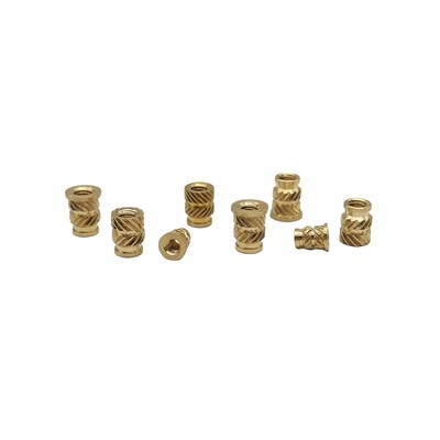 Hot Melt Copper Nut Soil Eight Pairs Of Twill Copper Flower Mother Brass Insert Copper Nut Injection Knurled Copper Nut