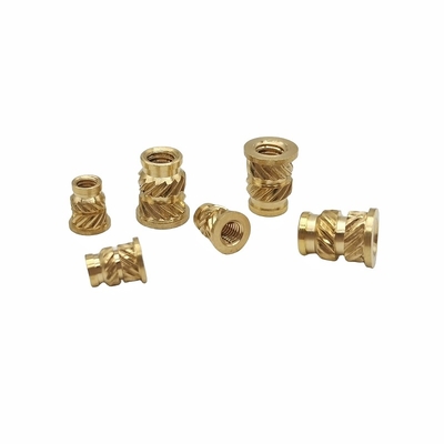 Hot Melt Copper Nut Soil Eight Pairs Of Twill Copper Flower Mother Brass Insert Copper Nut Injection Knurled Copper Nut