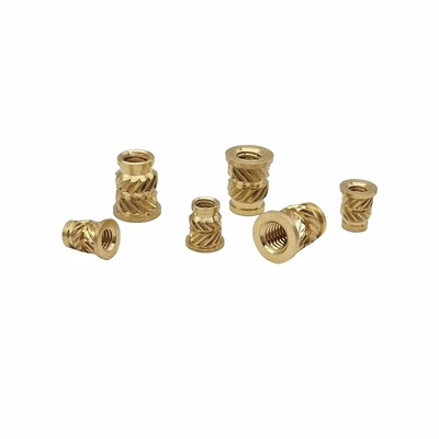 Hot Melt Copper Nut Soil Eight Pairs Of Twill Copper Flower Mother Brass Insert Copper Nut Injection Knurled Copper Nut
