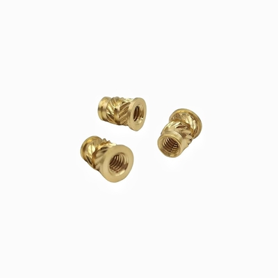 Non Standard Injection Molding Of Copper Nuts With Double Diagonal Soil Eight Copper Nuts For Embossed Inlay Parts