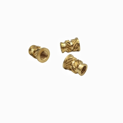 Non Standard Injection Molding Of Copper Nuts With Double Diagonal Soil Eight Copper Nuts For Embossed Inlay Parts