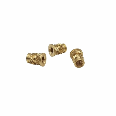 Non Standard Injection Molding Of Copper Nuts With Double Diagonal Soil Eight Copper Nuts For Embossed Inlay Parts