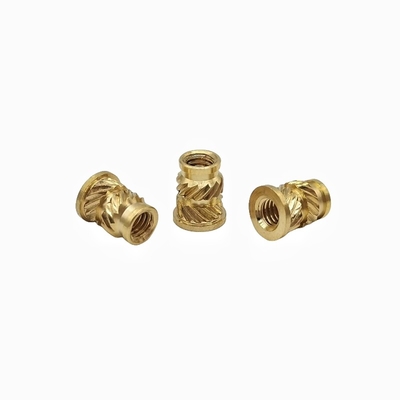 Non Standard Injection Molding Of Copper Nuts With Double Diagonal Soil Eight Copper Nuts For Embossed Inlay Parts