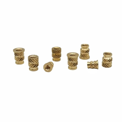 Factory Wholesale Custom Brass Knurled Nut Through-Hole Knurled Nut Copper Insert Copper Flower Mother