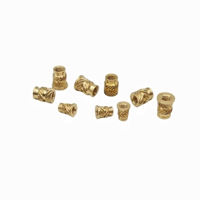 Double Twill Copper Nut Copper Insert Copper Flower Mother Hot Melt Injection Nut Copper Insert Nut