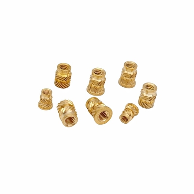 Crown Mark Processing Custom Through-Hole Knurled Copper Nut Double Twill Brass Nut