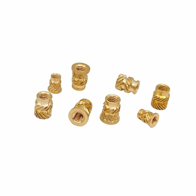 Crown Mark Processing Custom Through-Hole Knurled Copper Nut Double Twill Brass Nut