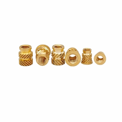 Crown Mark Processing Custom Through-Hole Knurled Copper Nut Double Twill Brass Nut