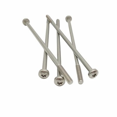 Pan Head Screws Partially Threaded Stainless Steel Material Flower Shaped Groove T30 T25 T20 T15 Customizable Head Lengt