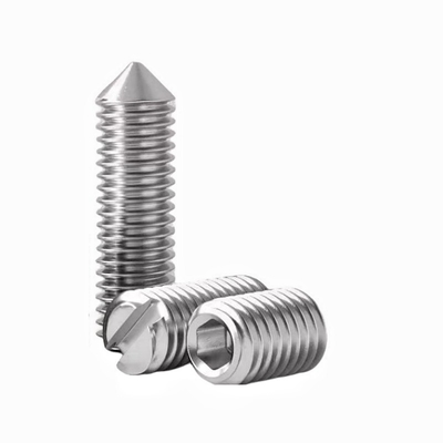 Precision Endless Machine Meter Stop Screw Slotted Tip Set Screw Cut Slotted Positioning Screw