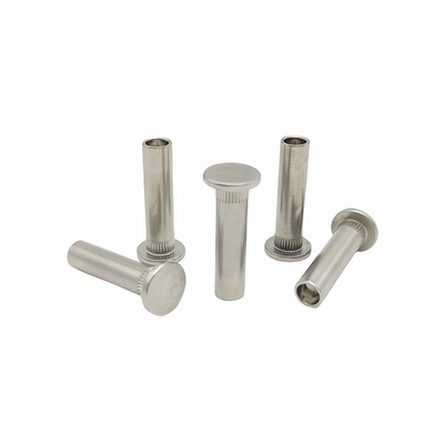 Crown Mark Processing Customized Stainless Steel Flower-Toothed Rivet Semi-Hollow Rivet Non-Standard Special-Shaped Part