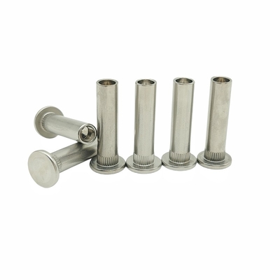Crown Mark Processing Customized Stainless Steel Flower-Toothed Rivet Semi-Hollow Rivet Non-Standard Special-Shaped Part