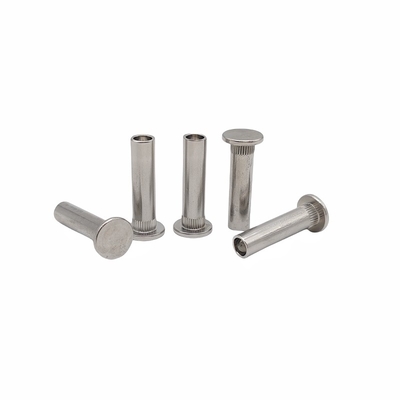 Non-Standard Custom Flat Head Semi-Hollow Rivet Stainless Steel Flower-Toothed Rivet With Various Specifications.