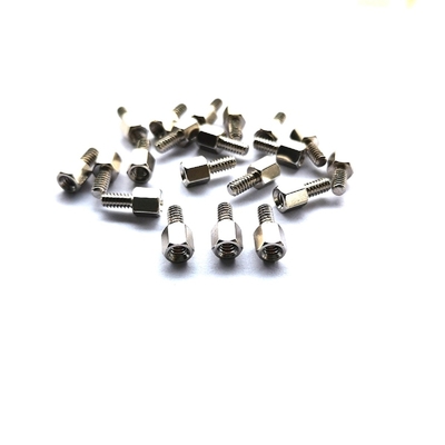 10.8mm Polished Hex #4-40 Head Steel Standoff Screws Stainless Steel Hexagonal Single Standoff Screw