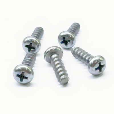 Zinc Nickel Alloy Phillips Pan Head Self Tapping Screws For Plastics M5*16