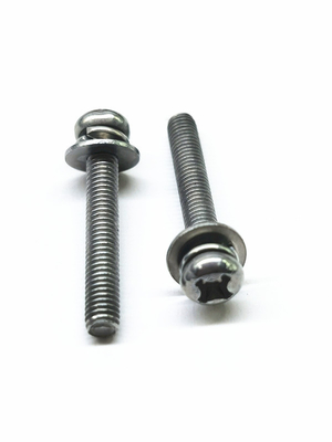 SEMS Carbon Steel Machine Screws Zinc Nickel Alloy Stainless Steel Original Color M4X16