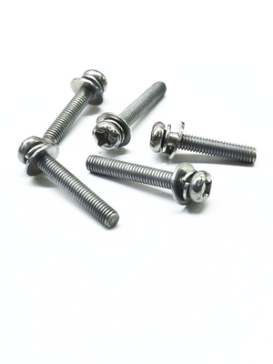 SEMS Carbon Steel Machine Screws Zinc Nickel Alloy Stainless Steel Original Color M4X16