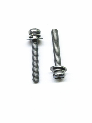 SEMS Carbon Steel Machine Screws Zinc Nickel Alloy Stainless Steel Original Color M4X16