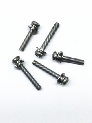 SEMS Carbon Steel Machine Screws Zinc Nickel Alloy Stainless Steel Original Color M4X16