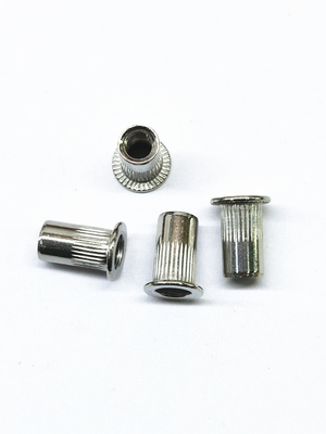 Tooth Pattern Blind Hole Nut Zinc Nickel Alloy In Aerospace Automobile Decoration