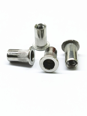 Tooth Pattern Blind Hole Nut Zinc Nickel Alloy In Aerospace Automobile Decoration
