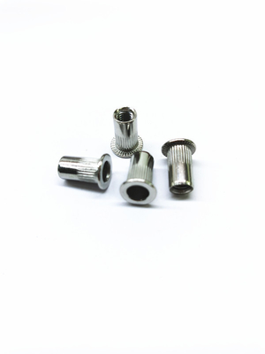 Tooth Pattern Blind Hole Nut Zinc Nickel Alloy In Aerospace Automobile Decoration
