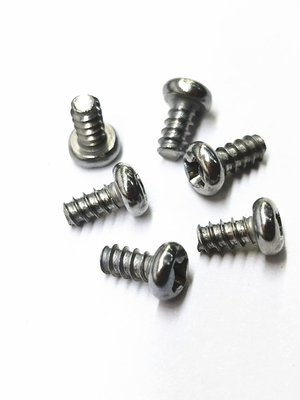 Zinc Nickel Alloy Phillips Screws Electronic Miniature Small Screws Cross Pan Head Self Tapping Screws