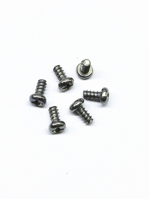 Zinc Nickel Alloy Phillips Screws Electronic Miniature Small Screws Cross Pan Head Self Tapping Screws