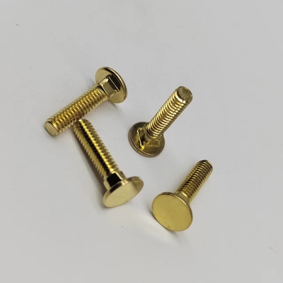 Copper Square Neck Head Screws #8-32 Fine Teeth Screws For Electronic Equipment