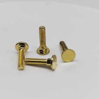 Copper Square Neck Head Screws #8-32 Fine Teeth Screws For Electronic Equipment